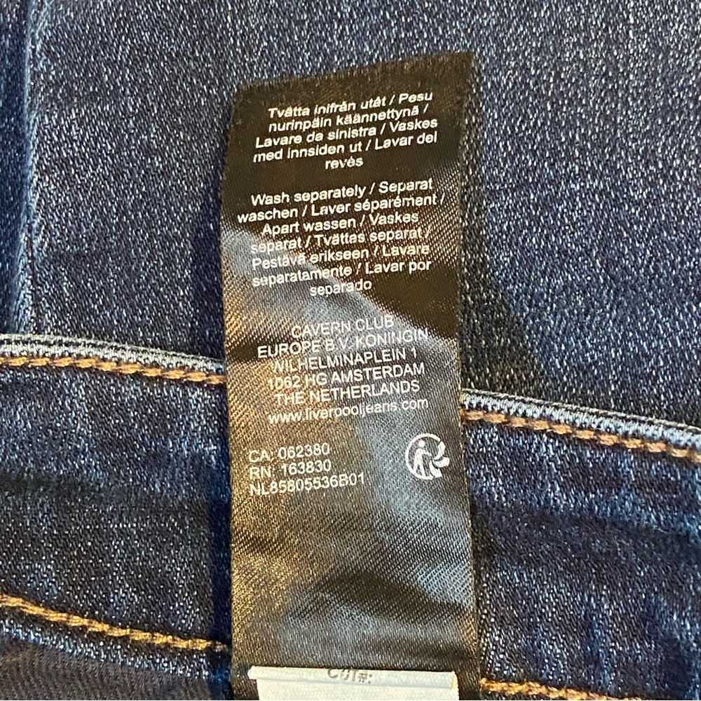 LIVERPOOL Marley Girlfriend Cuffed Cropped Jeans Ecological Stretch Denim 12/31 - Picture 12 of 12
